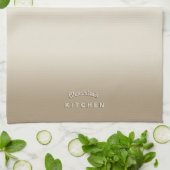 Gebroken witte ombre theedoek (Gevouwen)