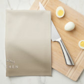 Gebroken witte ombre theedoek (Quarter Fold)