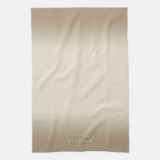 Gebroken witte ombre theedoek (Verticaal)