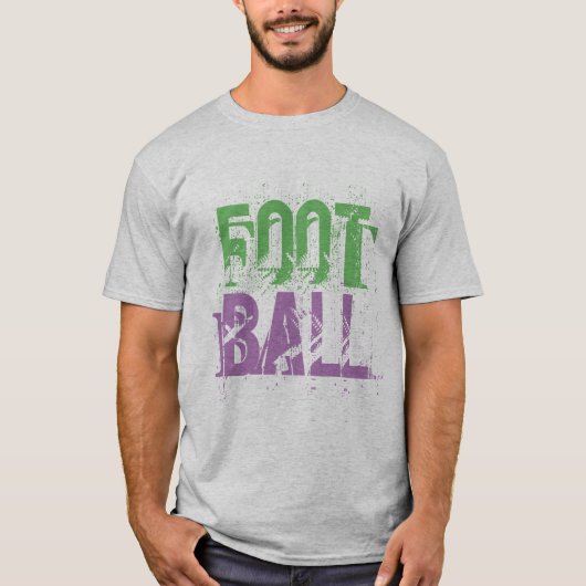 Gebroken woord football Grappig fan T-shirt ontwer (Voorkant)