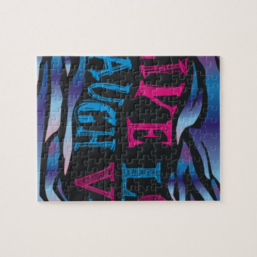 Gebroken Zebra-alkbord Legpuzzel (Horizontaal)