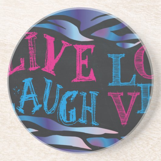 Gebroken Zebra-alkbord Zandsteen Onderzetter (Voorkant)