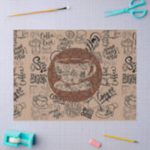 Gebrouwen Bliss Coffee Art Tissuepapier (Craft)