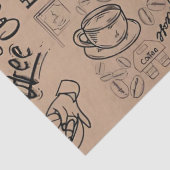 Gebrouwen Bliss Coffee Art Tissuepapier (Detail)