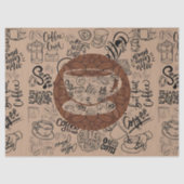 Gebrouwen Bliss Coffee Art Tissuepapier (Voorkant)