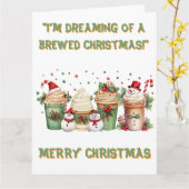 Gebrouwen Dromen Kerst Kaart (Gele Bloem)