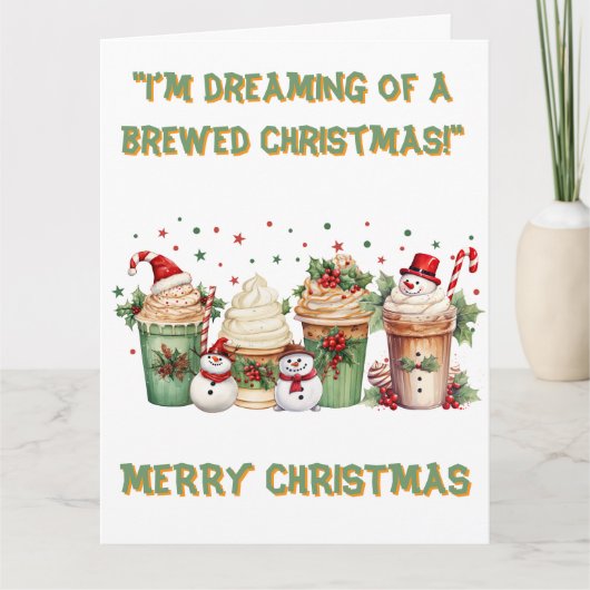 Gebrouwen Dromen Kerst Kaart (Voorkant)