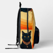 Gebrouwen en ontspannen bedrukte rugzak (Links)