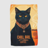 Gebrouwen en ontspannen golfhanddoek (Voorkant)