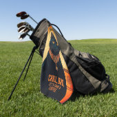 Gebrouwen en ontspannen golfhanddoek (Groen)