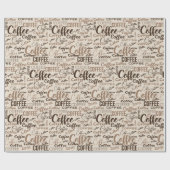 Gebrouwen koffieherrie cadeaupapier (Vlak)