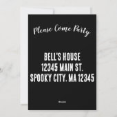 Gebrouwen met heks van maanlicht Halloweenfeest Feestdagenkaart (Achterkant)