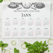 Gebrouwen met Liefde Kat & Hond Thee Handdoek Kale (Gevouwen)