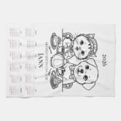 Gebrouwen met Liefde Kat & Hond Thee Handdoek Kale (Horizontaal)