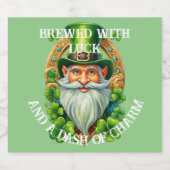 Gebrouwen met Luck a Dash of Charm St Patrick's Da Bier Etiket (Enkel label)