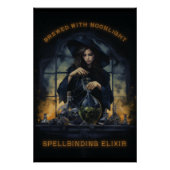 Gebrouwen met Moonlight Spellbinding Elixir Witch Perfect Poster (Voorkant)