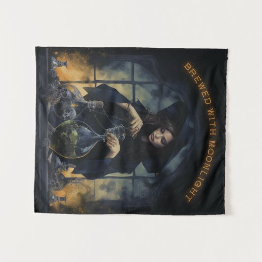 Gebrouwen met Moonlight Witch Wandkleed (Voorkant (horizontaal))