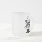 gebrouwen schittering matglas koffiemok (Voorkant rechts)