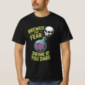 Gebrouwen Voor Angstdrank Fles T-Shirt (Voorkant)