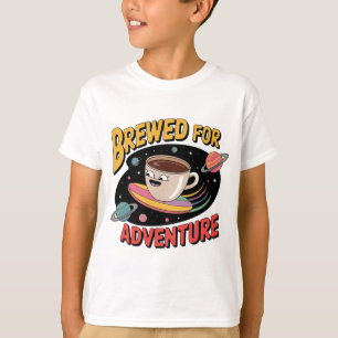 Gebrouwen voor Avontuur - Coffee Space Traveller T-shirt