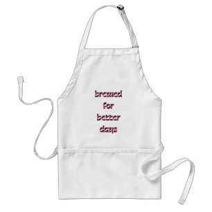 Gebrouwen Voor Betere Dagen Koffie Apron Met Vette Standaard Schort