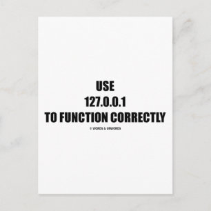 Gebruik 127.0.0.1 om correct te functioneren (IT-c Briefkaart