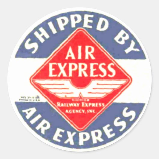 Gebruik Air Express door Stickers van Railway Expr (Voorkant)