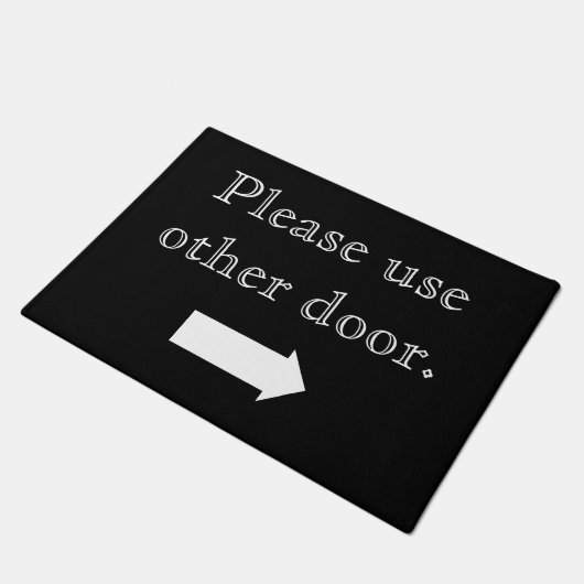 Gebruik alsjeblieft een andere deur. Pijl-rechts Deurmat (Schuin)
