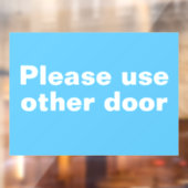 Gebruik andere deurkoeling raamsticker (Vel 2)