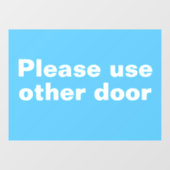 Gebruik andere deurkoeling raamsticker (Vel)