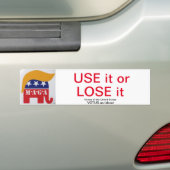 Gebruik Bumpersticker (Op auto)