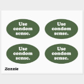 GEBRUIK CONDOOM VERSTAND OVALE STICKER (Vel)