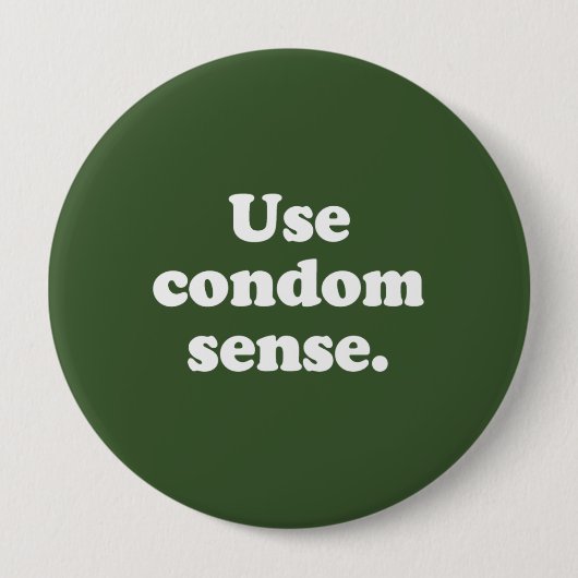GEBRUIK CONDOOM VERSTAND RONDE BUTTON 4,0 CM (Voorkant)