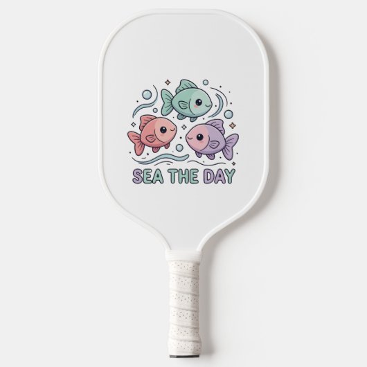 "Gebruik de Dag" Kleurrijke Viss Strand Paddle bal (Voorkant)