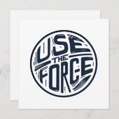 Gebruik de kracht 2 feestdagenkaart (Voorkant / Achterkant)