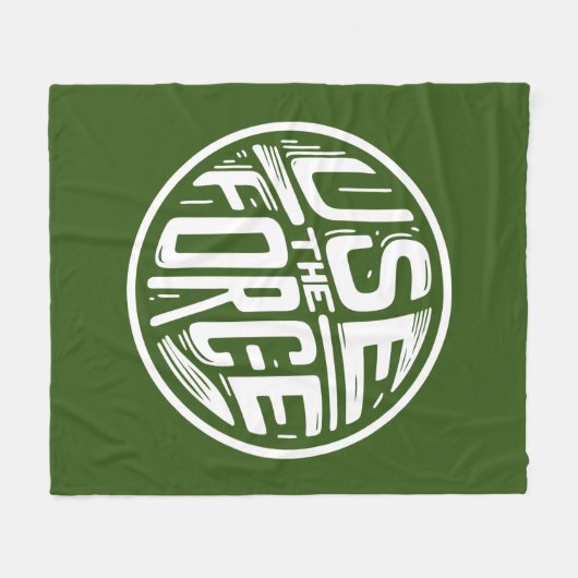 Gebruik de kracht 2 fleece deken (Voorkant (Horizontaal))