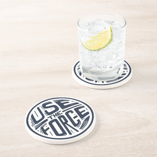 Gebruik de kracht 2 zandsteen onderzetter (Zijkant)