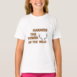 Gebruik de kracht van het Wild Animal Horns T-shir T-shirt