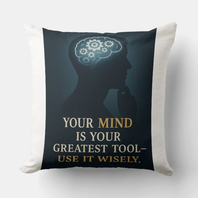 Gebruik de kracht van je geest kussen (Voorkant)