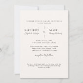 Gebruik de lichte champagne website Wedding II Kaart (Voorkant)