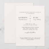 Gebruik de lichte champagne website Wedding II Kaart (Voorkant / Achterkant)