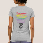 Gebruik de stem van je leraar Black Lives Matter T-shirt (Achterkant)