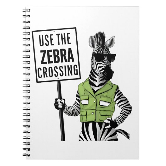 Gebruik de Zebra Crossing Notitieboek (Voorkant)