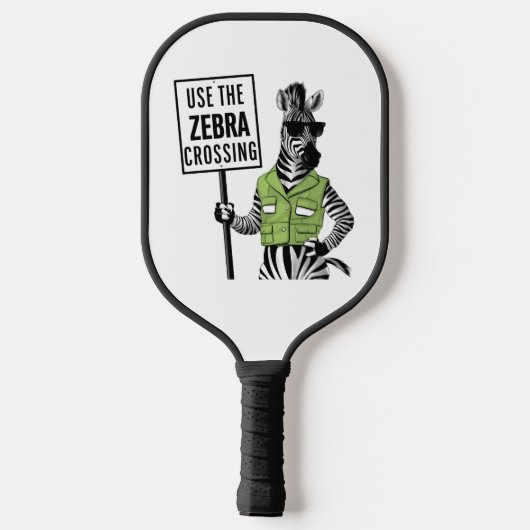 Gebruik de Zebra Crossing Pickleball Paddle (Achterkant)