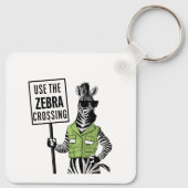 Gebruik de Zebra Crossing Sleutelhanger (Achterkant)