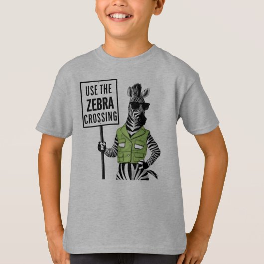 Gebruik de Zebra Crossing T-shirt (Voorkant)