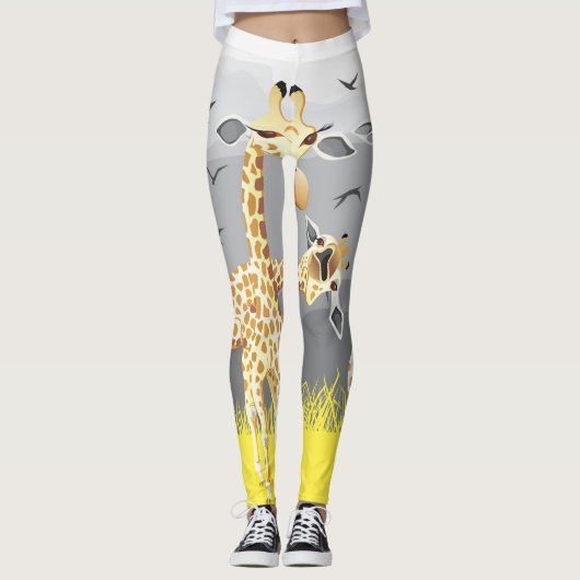 Gebruik deze huiduitslag om uw benen te verven. leggings (Voorkant)