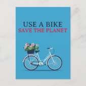 Gebruik een fiets Save the Planet Briefkaart (Voorkant)
