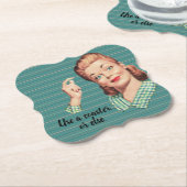 Gebruik een onderzetter, of anders. Onderzetter (Gekanteld)