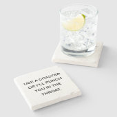 GEBRUIK EEN ONDERZETTER OF IK ZAL JE IN DE DROOT P (Zijkant)